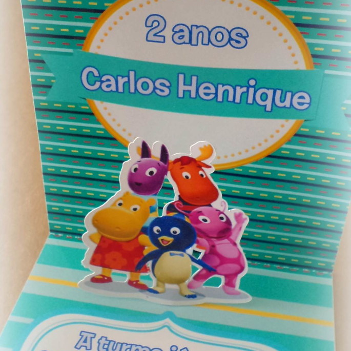 Imagem 3 - Convite Backyardigans 3D