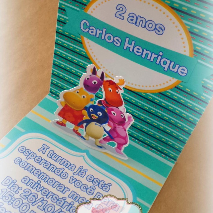 Imagem 4 - Convite Backyardigans 3D