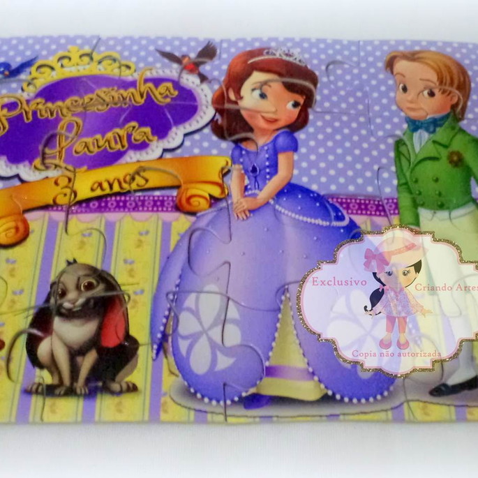 Imagem 1 - Quebra cabeça Princesa Sofia