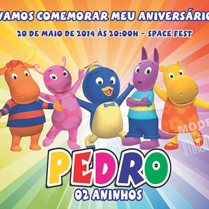 Imagem 1 - Convite digital Backyardigans- ref 0056