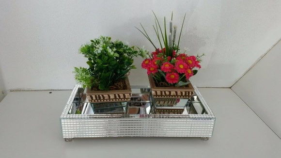 Imagem 2 - Bandeja retangular espelhada