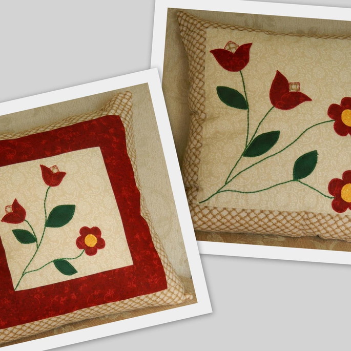 Imagem 1 - Capa para almofada patchwork