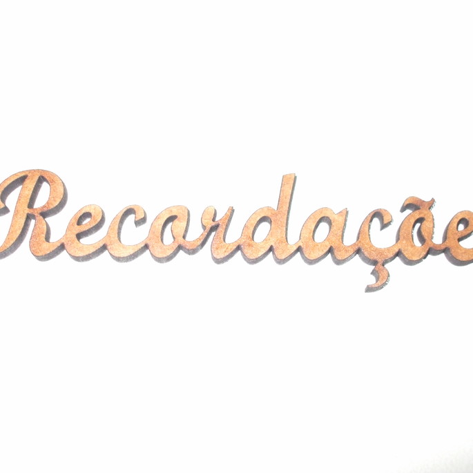Imagem 1 - Aplique palavra MDF cru - Recordações