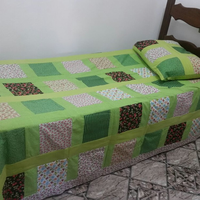 Imagem 1 - Colcha Patchwork Solteiro