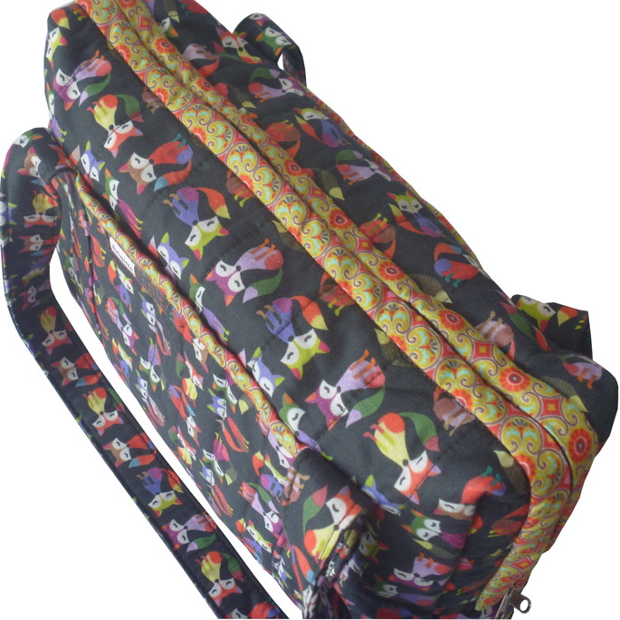 Imagem 4 - Bolsa de Ombro Patchwork Raposas