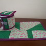 Imagem 3 - Mug Rug em Patchwork Melancia