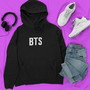 Imagem 1 - Moletom Preto BTS K-pop Canguru com capuz