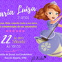 Imagem 1 - Convite Digital Princesa Sofia