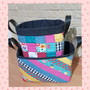 Imagem 3 - Conjunto de Cestas em Patchwork