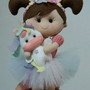 Imagem 3 - Enfeite de Menina com Unicórnio com Led