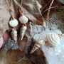 Imagem 4 - Conjunto colar com brincos cobre com conchas