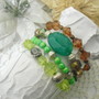 Imagem 1 - mix de pulseira - mix de pulseiras verde e marrom