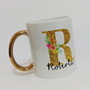 Imagem 1 - Caneca Alça Dourada Com Inicial Do Nome - Vários Modelos