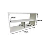 Imagem 2 - Nicho mdf Branco Tx Retangular com Prateleira 60l x 20p x 35