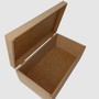 Imagem 1 - Caixa Retangular Lisa com Dobradiça 22x15x7 mdf Madeira