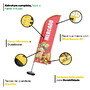 Imagem 4 - Wind Banner 3d Kit Completo Mercado Dupla Face Faca