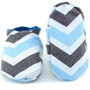 Imagem 2 - Sapatinho em Tecido Bebê Menino, Chevron Azul, Oogie