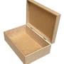 Imagem 1 - Caixa Quadrada Lisa com Dobradiça 14x14x6 mdf Madeira