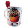 Imagem 1 - Caneca com Colher Gente Que Ama Chocotone com Chaveiro