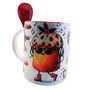 Imagem 2 - Caneca com Colher Gente Que Ama Chocotone com Chaveiro