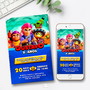 Imagem 1 - Convite Digital Brawl Stars