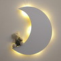 Imagem 2 - Lua com Led Luminária sem Fio Decoração Quarto de Bebe