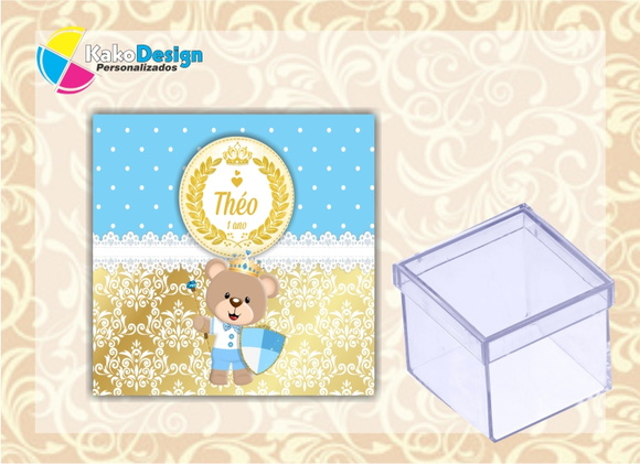 Adesivo Caixa de acrílico Urso Príncipe no Elo7 Kako Design Personalizados (7B3048) Adesivos De Orixás Para Carros ~ Adesivo Caixa de acrílico Urso Príncipe no Elo7 Kako Design Personalizados (7B3048)