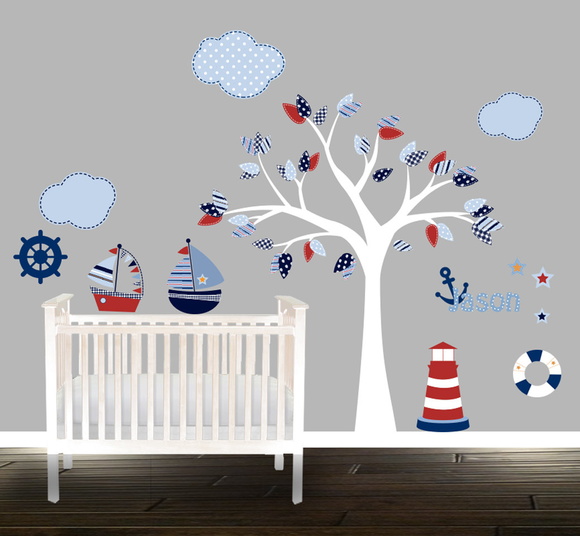 Adesivo infantil marinheiro Quarto de Criança Artesanato Kit Higienico Para Banheiro ~ Adesivo infantil marinheiro Quarto de Criança