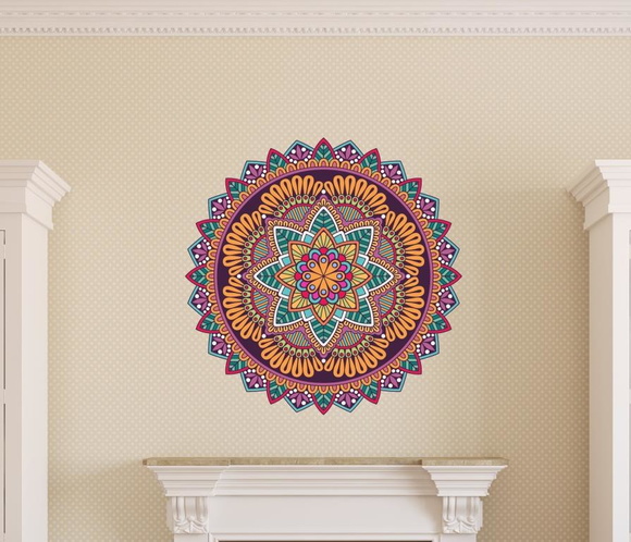 Adesivo de parede mandala 60cm Lojadecoreacasa Mandalas Elo7 Armarios Keter En Argentina ~ Adesivo de parede mandala 60cm Lojadecoreacasa Mandalas Elo7
