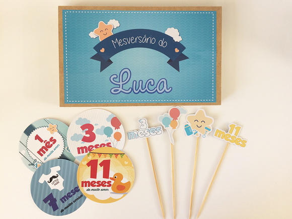 Kit M u00easversário (Adesivo+Topper de Bolo) no Elo7 Nanda Armario Para Cozinha Itatiaia ~ Kit M u00easversário (Adesivo+Topper de Bolo) no Elo7 Nanda