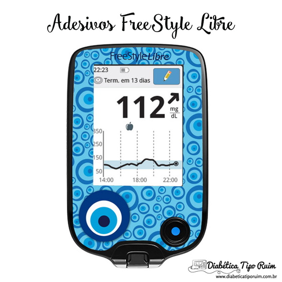 Adesivo Freestyle Libre Olho Grego para enfeitar e proteger meu aparelho Elo7 Armario Sala De Tv ~ Adesivo Freestyle Libre Olho Grego para enfeitar e proteger meu aparelho Elo7