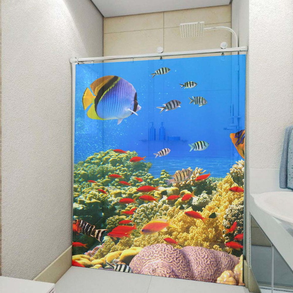 Adesivo Decorativo Para Box e Vidro 3D Shop Adesivos Elo7 Aparador Buffet Madeira ~ Adesivo Decorativo Para Box e Vidro 3D Shop Adesivos Elo7