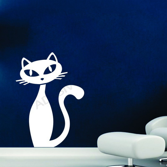 Adesivo de Gatos para Parede Elo7 Artesanato Simples Com Eva ~ Adesivo de Gatos para Parede Elo7