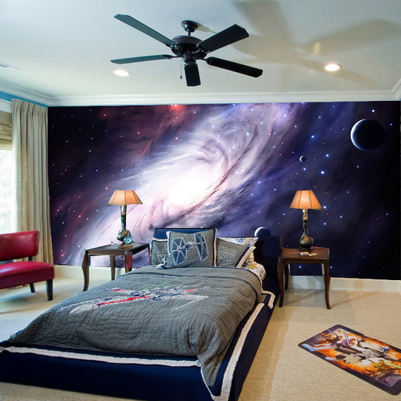 Papel de Parede Galaxia Elo7 Aparador Vidro Cromado ~ Papel de Parede Galaxia Elo7