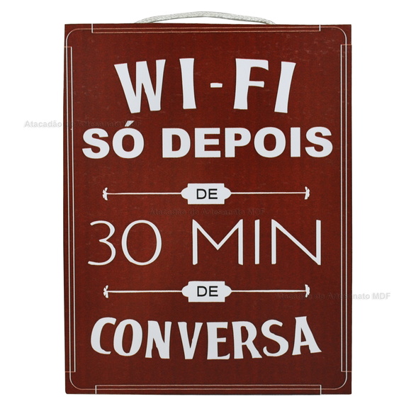 Quadro Frases Wifi Marrom Churrasco Atacad u00e3o do Artesanato MDF Elo7 Aparador De Pelos Wahl Clipper Pure Confidence ~ Quadro Frases Wifi Marrom Churrasco Atacad u00e3o do Artesanato MDF Elo7