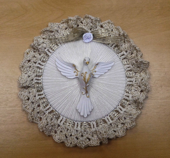 mandala crochê divino espírito santo casa nova elo7 sagrada familia christmas ornament
