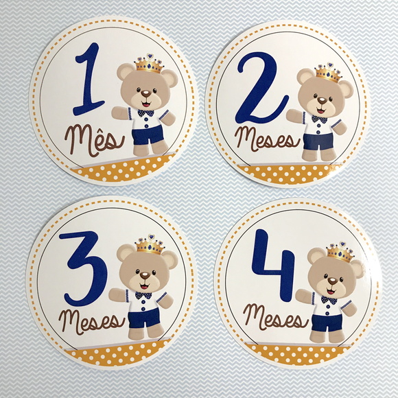 Adesivos M u00eas a M u00eas para Mesversário Beb u00ea no Elo7 Estudio Armario Para Cozinha Itatiaia ~ Adesivos M u00eas a M u00eas para Mesversário Beb u00ea no Elo7 Estudio