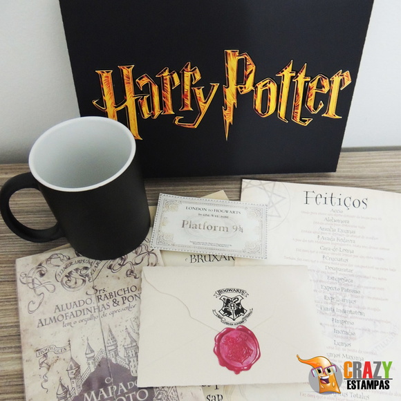 Kit Mágico Harry Potter + Varinha no Elo7  Crazy Estampas 