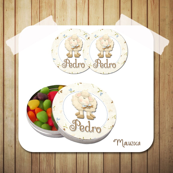 Latinha ovelha batizado Maluzoca Festas Elo7 Aparador Comedor Blanco ~ Latinha ovelha batizado Maluzoca Festas Elo7