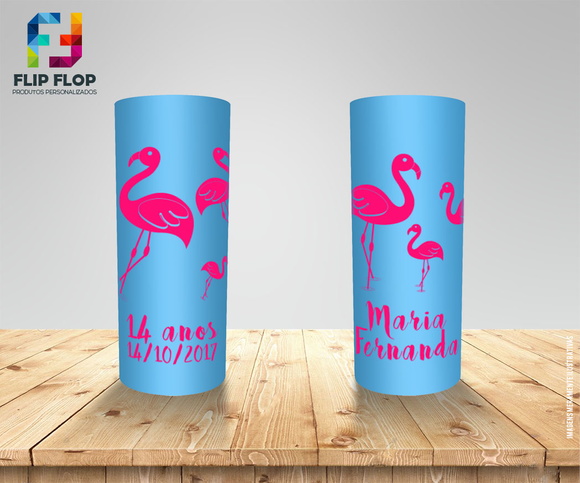Copos Flamingo Elo7 Aparadores Gris Ceniza ~ Copos Flamingo Elo7