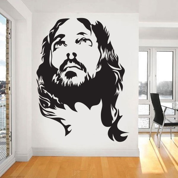 Adesivo de Parede Jesus Cristo P 36x48cm FRAN ADESIVOS DECORATIVOS Elo7 Aparador Vidro Cromado ~ Adesivo de Parede Jesus Cristo P 36x48cm FRAN ADESIVOS DECORATIVOS Elo7