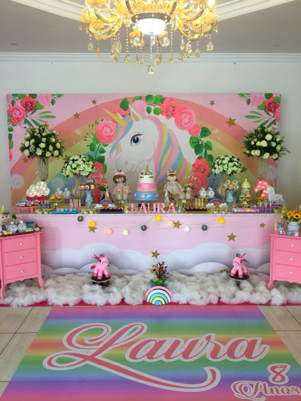 Decoracao Festa Unicornio Elo7 Aparador Blanco Brillo Moderno ~ Decoracao Festa Unicornio Elo7