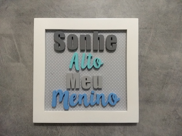 Quadro Sonhe Alto meu Menino no Elo7 | Montanha Maggica