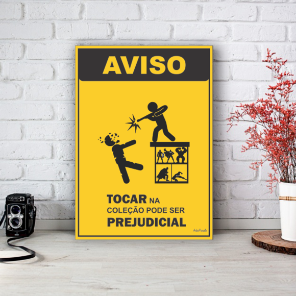 10 Placas - Aviso Não Jogue Papel No Vaso Sanitário 10x15