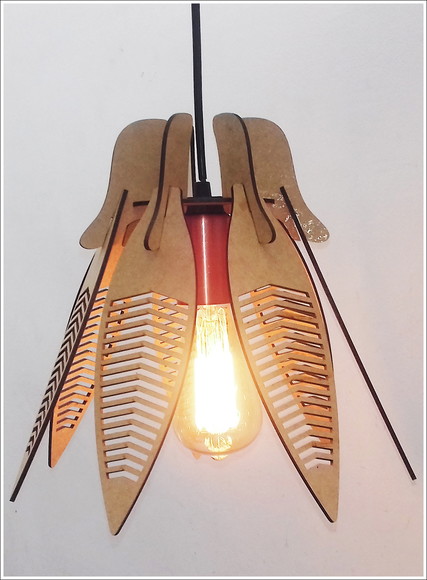 Luminária Pendente Em Mdf Crú Estilo Pena Indígena Retro no Elo7 Decoramix (C7B214) Luminária Pendente Em Mdf Crú Estilo Pena Indígena Retro no Elo7 Decoramix (C7B214)
