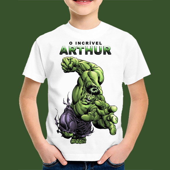 camisa infantil do hulk