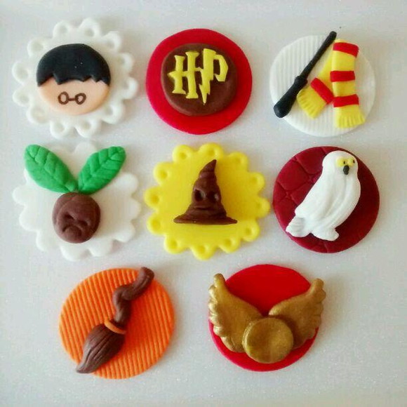 Apliques 5 cm Harry Potter no Elo7 Imaginaçúcar Daisy Matos (36163E)