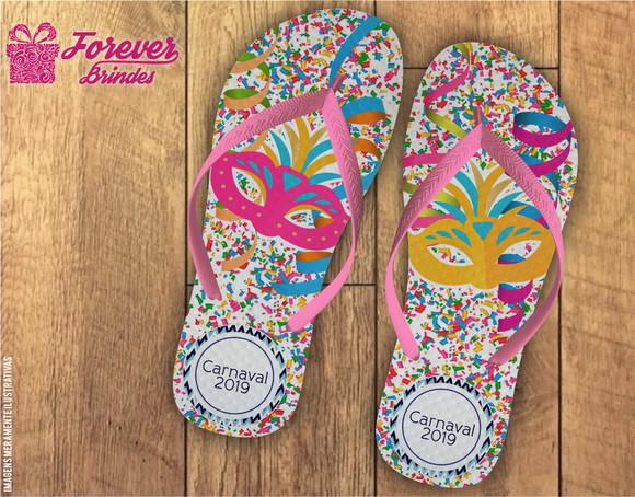 Chinelo Personalizado Carnaval Elo7 Produtos Especiais