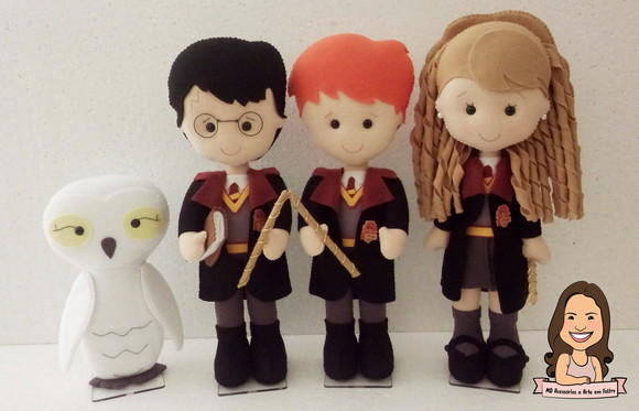 Personagens Harry Potter no Elo7 MD Acessórios e Arte em Feltro (E378F9)