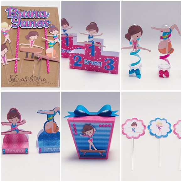 Adesivo Kit Infantil Meninas Bonitas Ginástica Artística